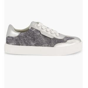 Sam Edelman Kids Essie Tiere Sneaker Size 4 Girls Gray Metallic Sneakers